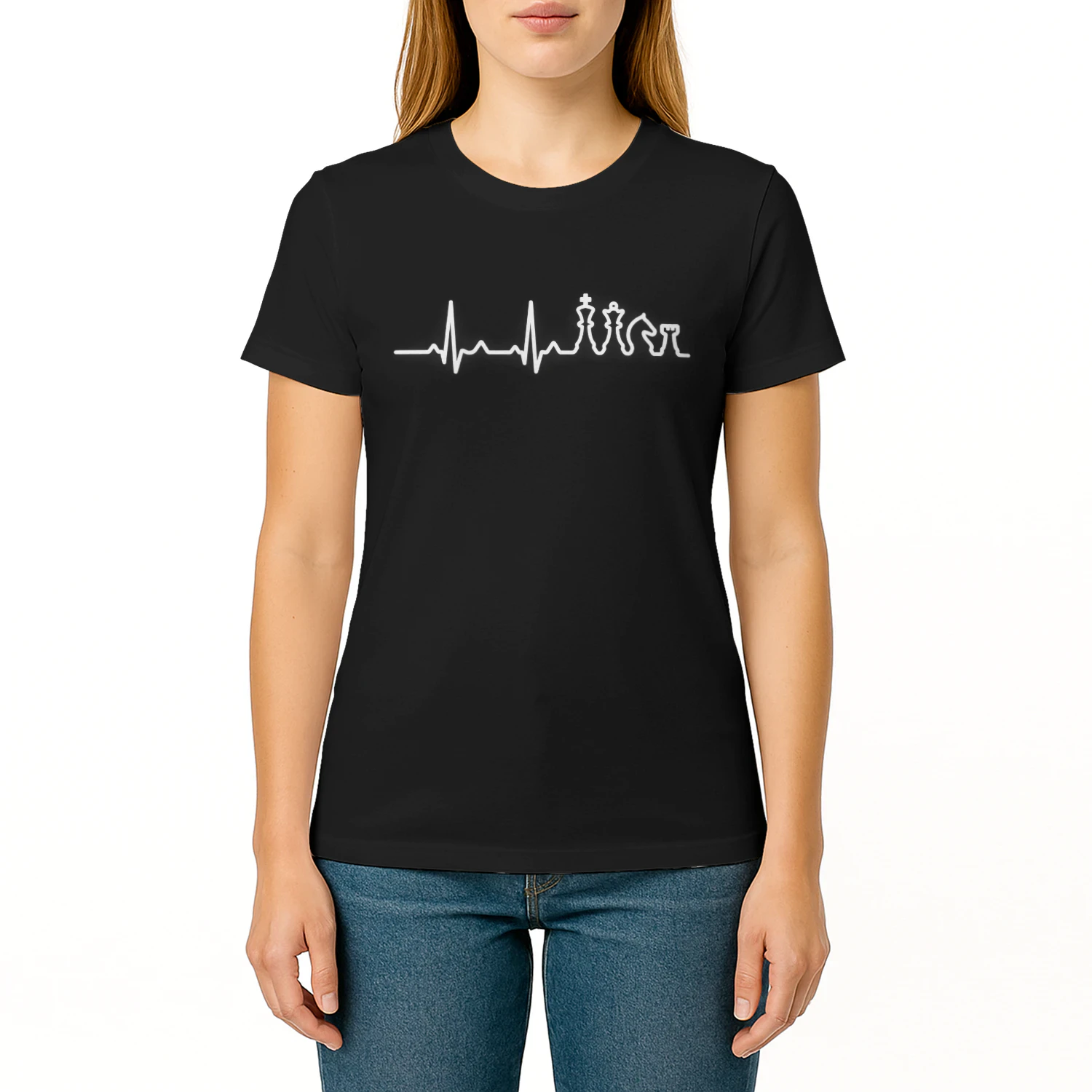 Chess Heartbeat Graphic T-Shirt