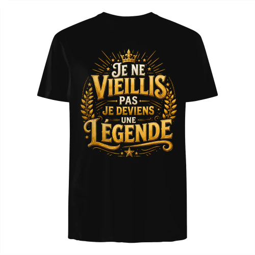 JE NE VIEILLIS PAS JE DEVIENS UNE LÉGENDE