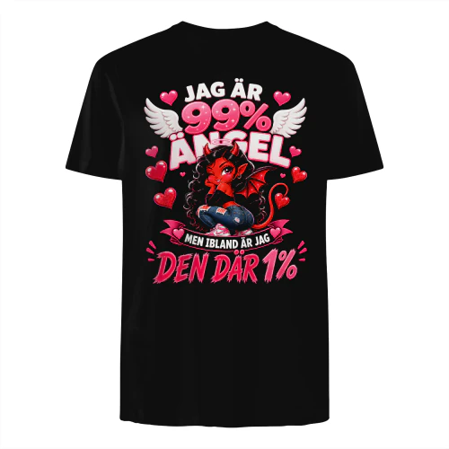JAG ÄR 99% ÄNGEL, MEN IBLAND ÄR JAG DEN DÄR 1%