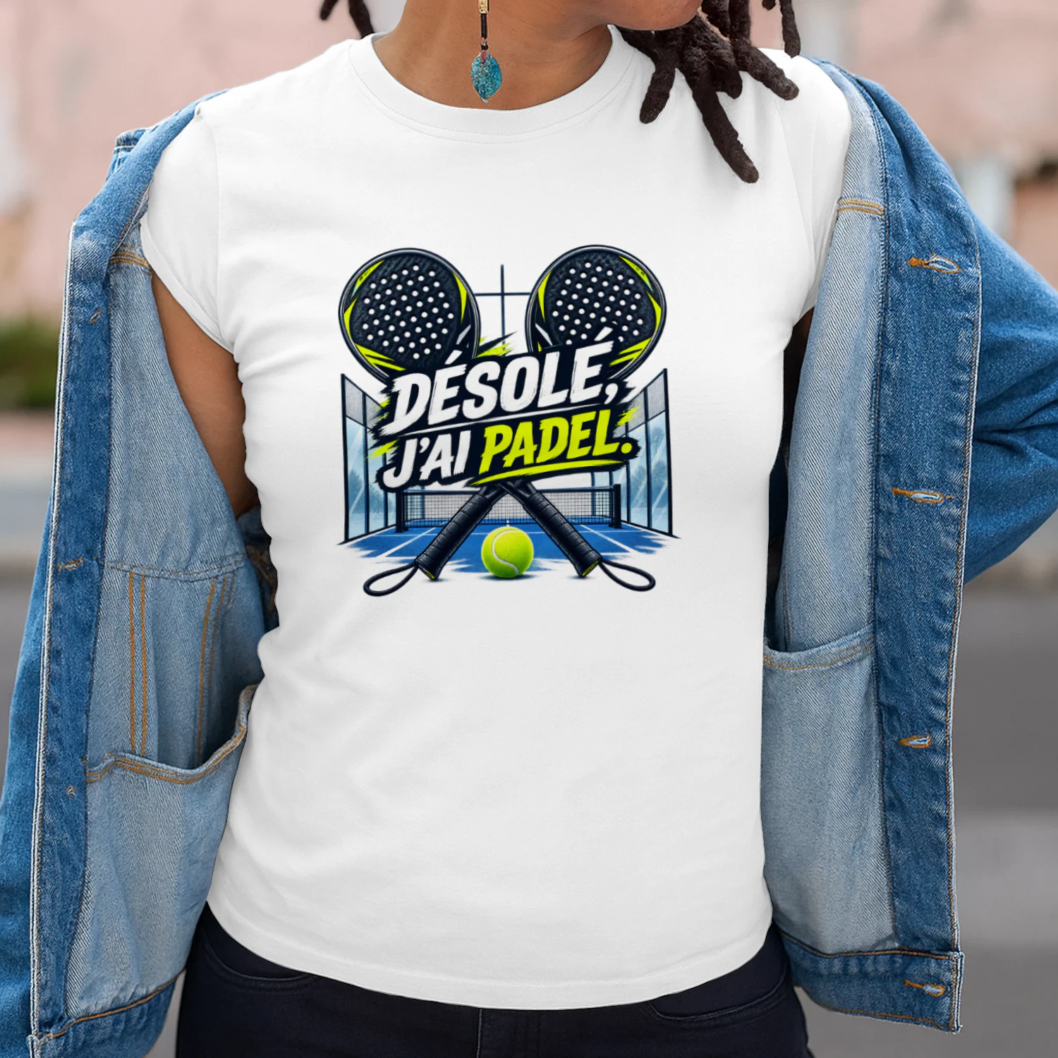 T-shirt Padel Unisexe – Désolé, j’ai padel
