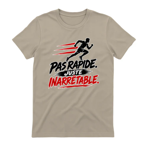 T-shirt Running Unisexe – Pas rapide. Juste inarrêtable.