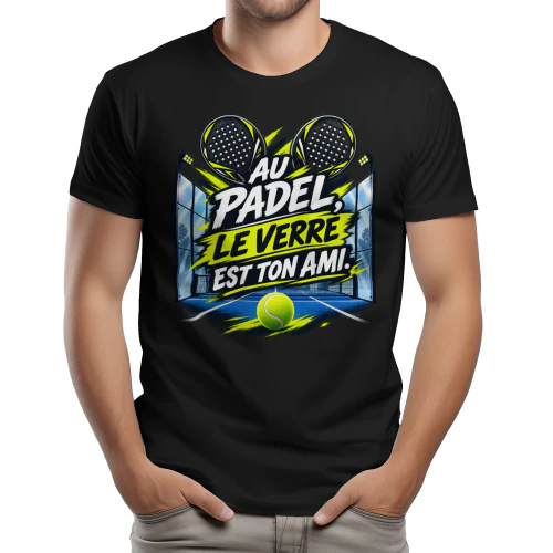 Au padel, le verre est ton ami
