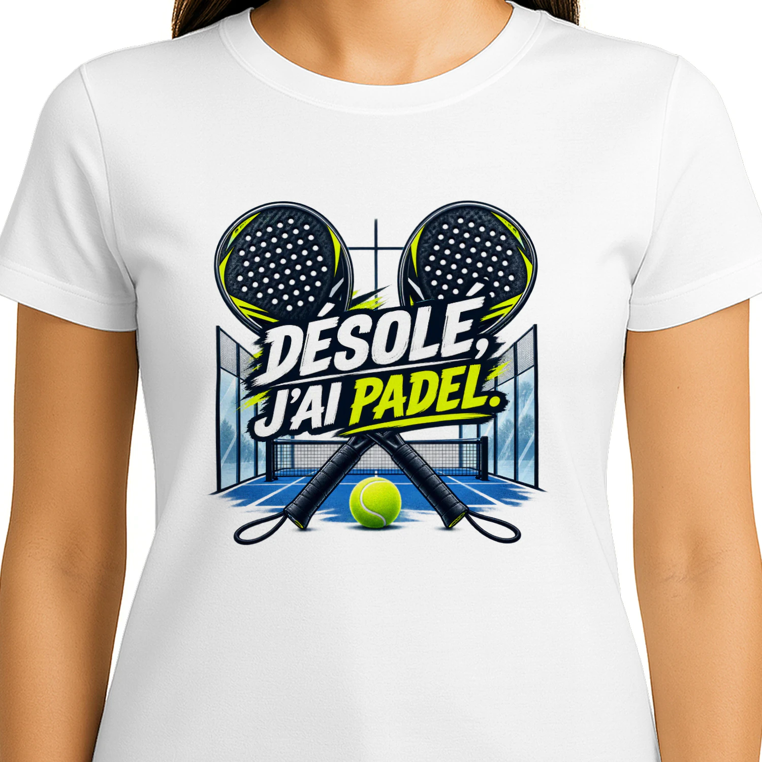 T-shirt Padel Unisexe – Désolé, j’ai padel