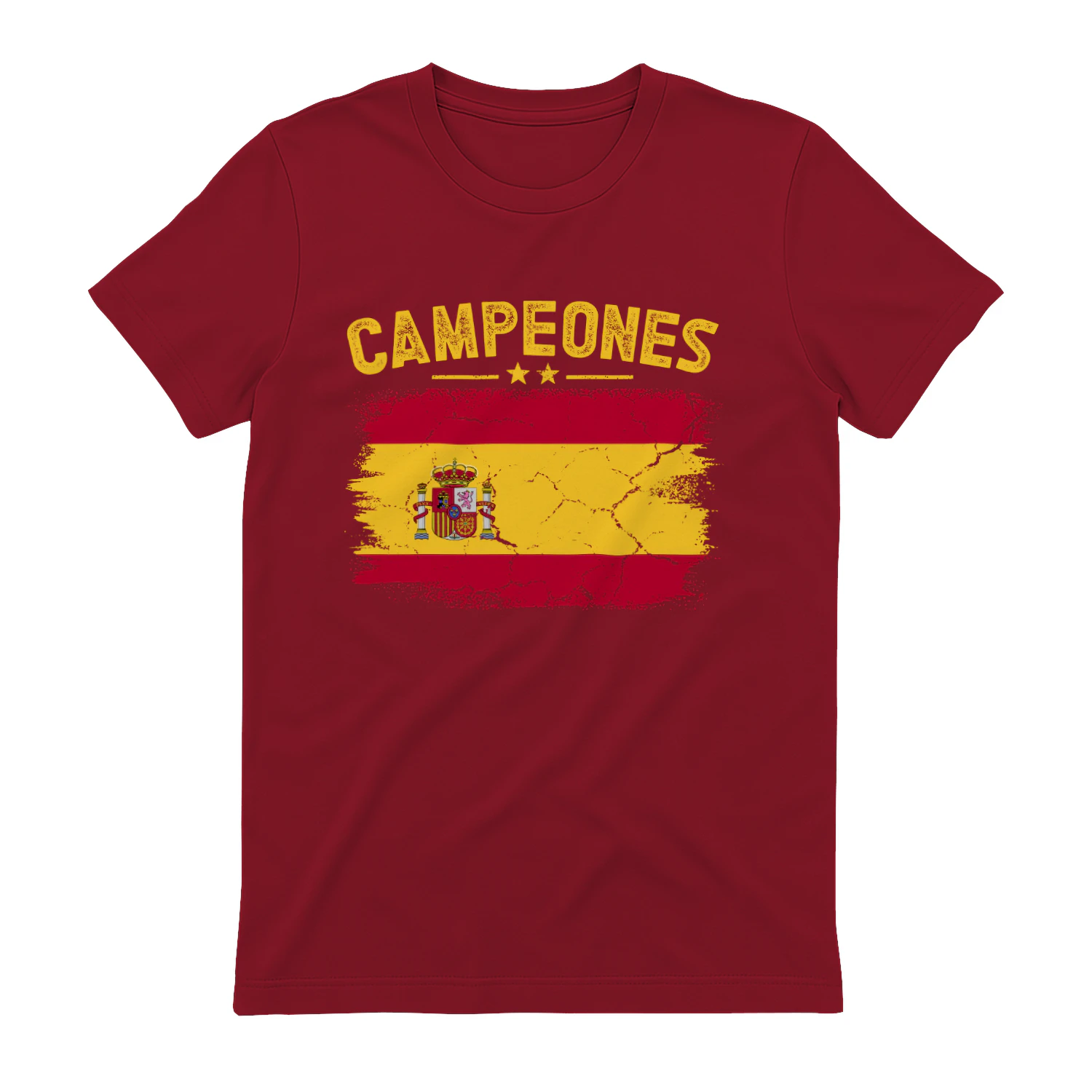 Camiseta CAMPEONES España 2026 – Diseño Vintage con Bandera Española
