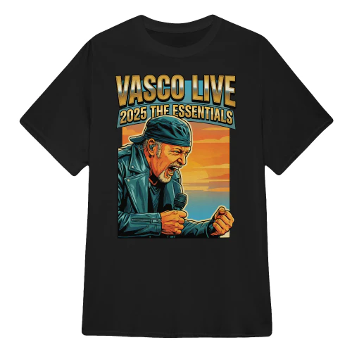 Vasco Rossi Merch Live 2025 The Essentials Tour
