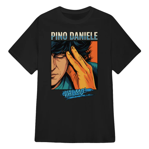 Pino Daniele Merch Vai Mo' Pop Art Vintage