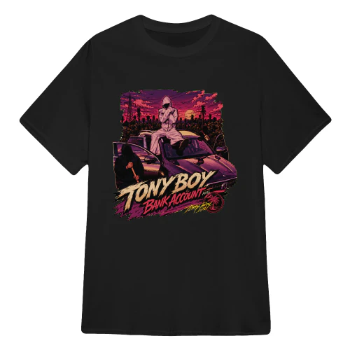 Tony Boy Merch Bank Account Retrowave Edition