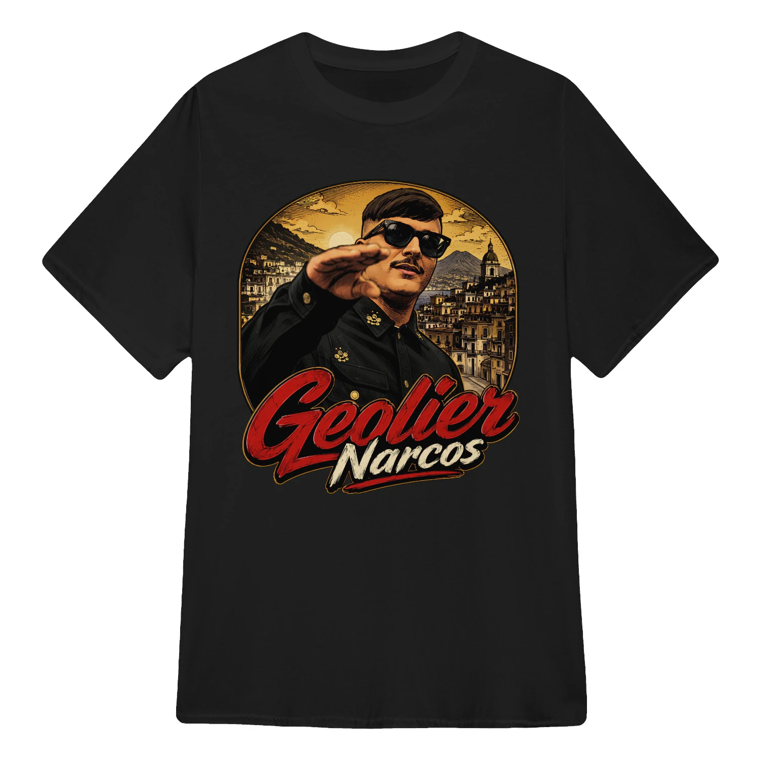 Geolier Merch Narcos Napoli Vintage Art