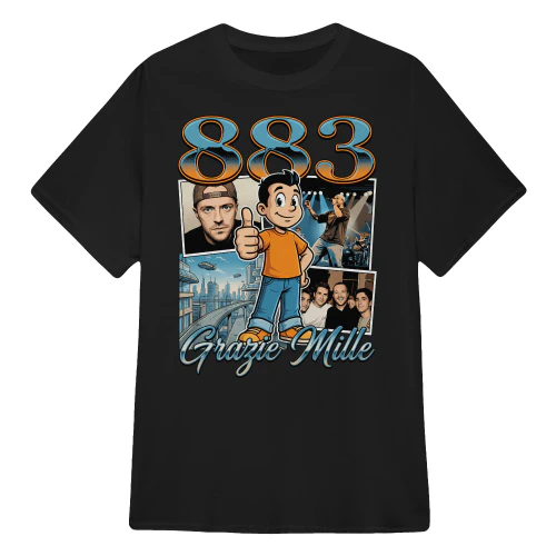 883 Merch Grazie Mille Nostalgia Comic Tribute