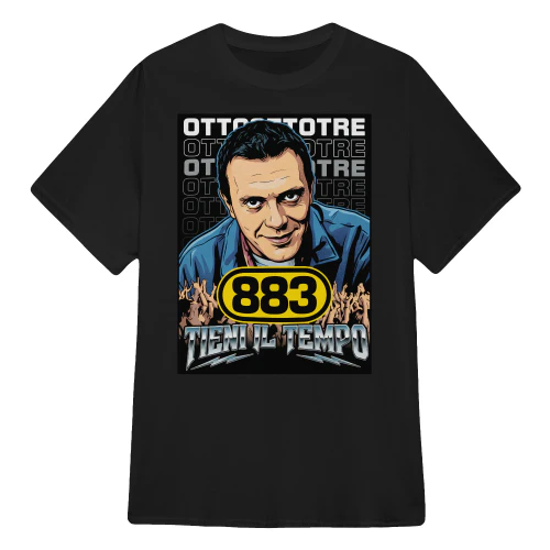 883 Merch Tieni Il Tempo Max Pezzali Pop Art