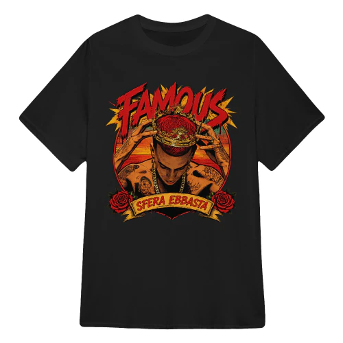 Sfera Ebbasta Merch Ritratto Famous King