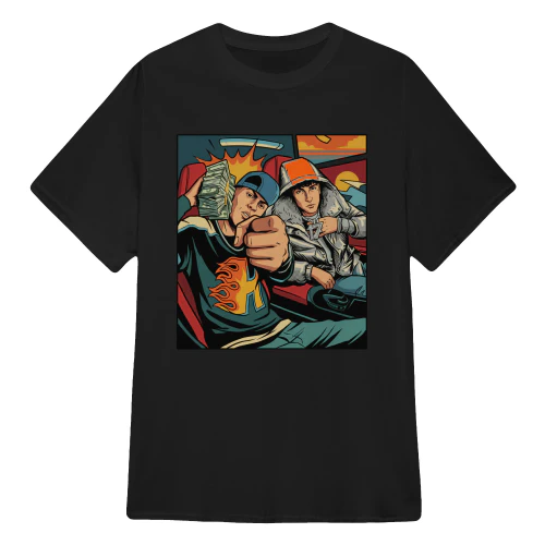 Tony Effe Merch 17 Trap Money Vintage Comic Art