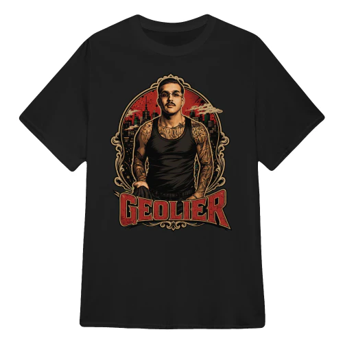 Geolier Merch Ritratto Vintage Urban City