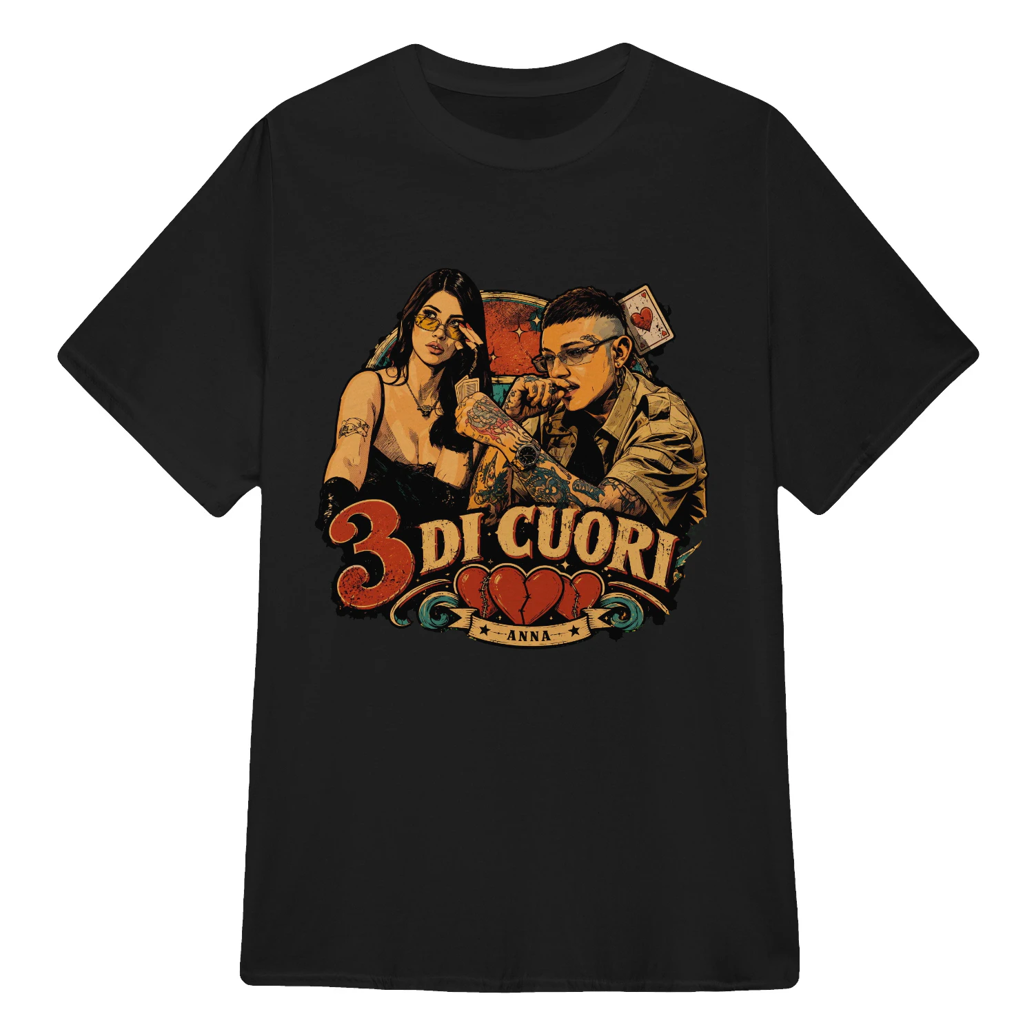 Anna Pepe Merch 3 Di Cuori Vintage Graphic Art