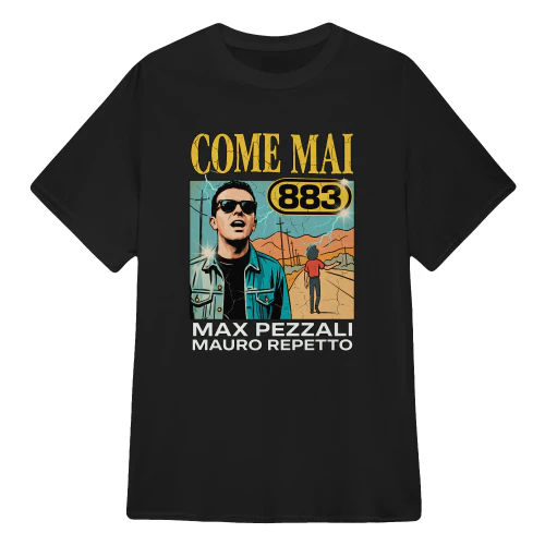883 Merch Come Mai Max Pezzali Vintage Comic Art