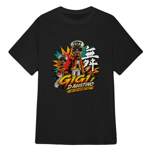 Gigi D'Agostino Merch Mix September 2017 Comic Style