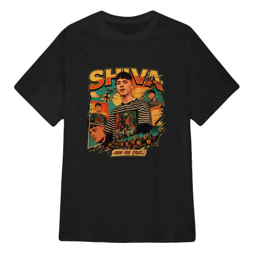 Shiva Merch Mon Fre Retro Comic Noir