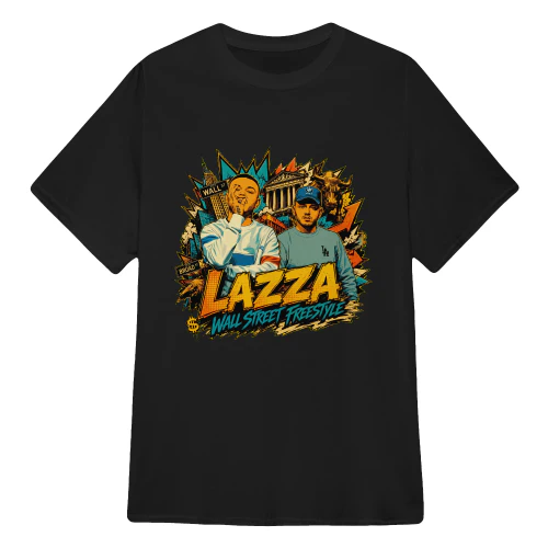 Lazza Merch Wall Street Freestyle Urban Graphic