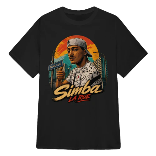 Simba La Rue Merch Banlieue GTA Comic Noir Art