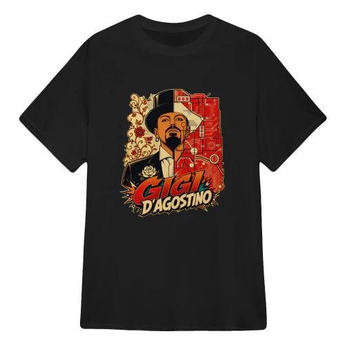 Gigi D'Agostino Merch Ieri E Oggi Dual Cyberpunk Portrait