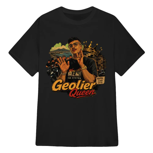 Geolier Merch Napoli Queen Street Art