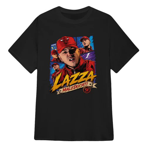 Lazza Merch Maleducati Comic Illustration