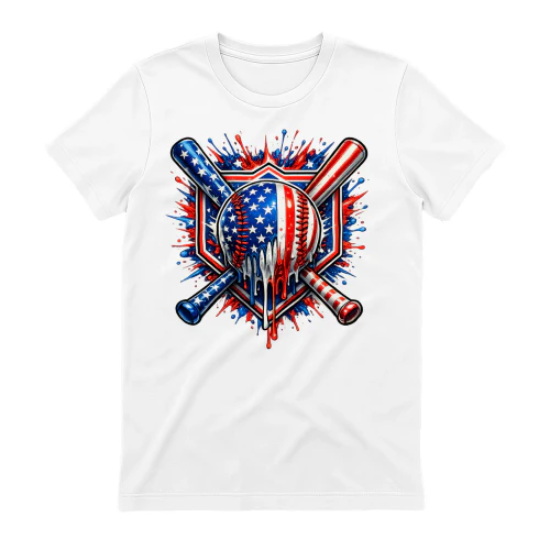 Patriotic Baseball Drip Collection