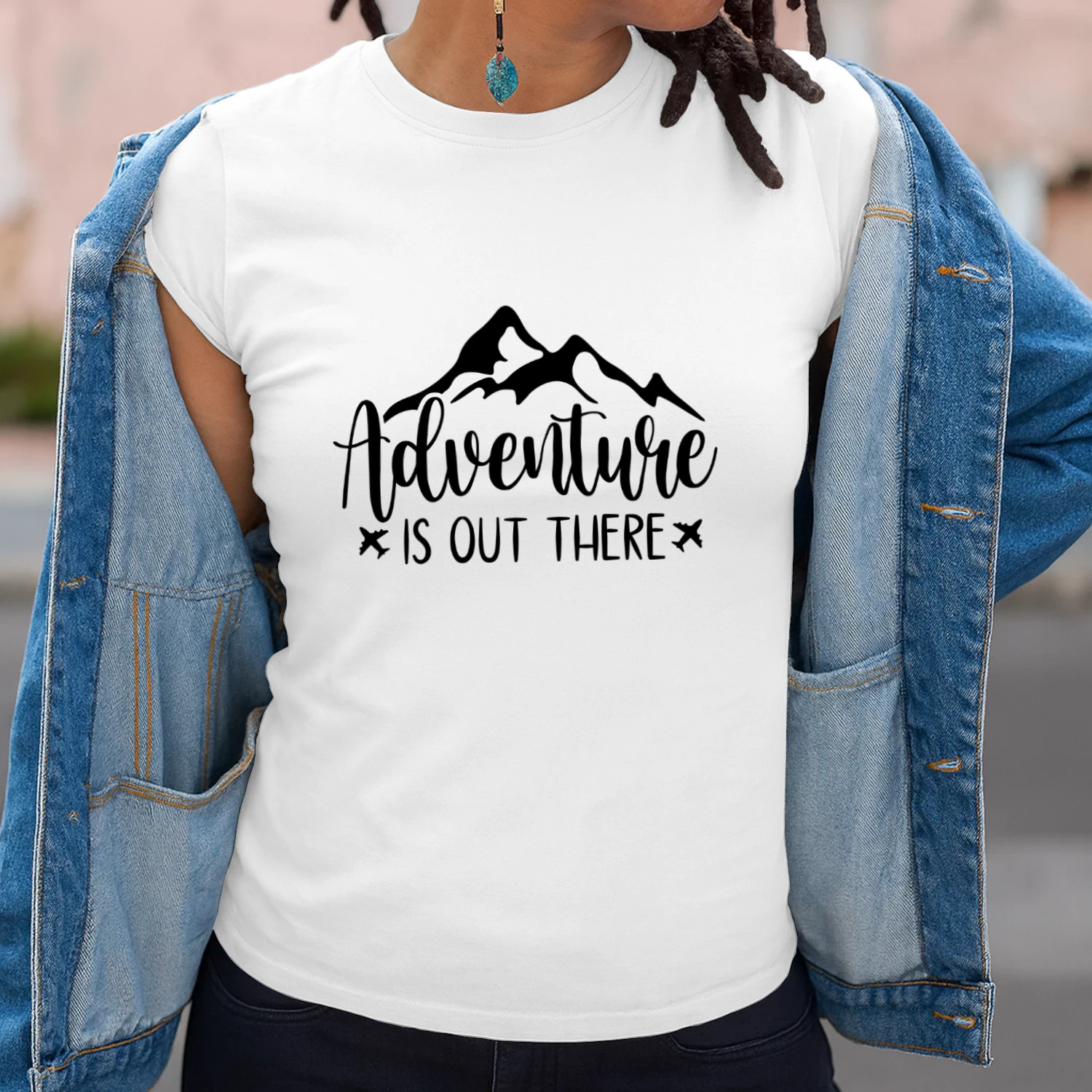 Adventure Is Out There Mountain Graphic T-Shirt