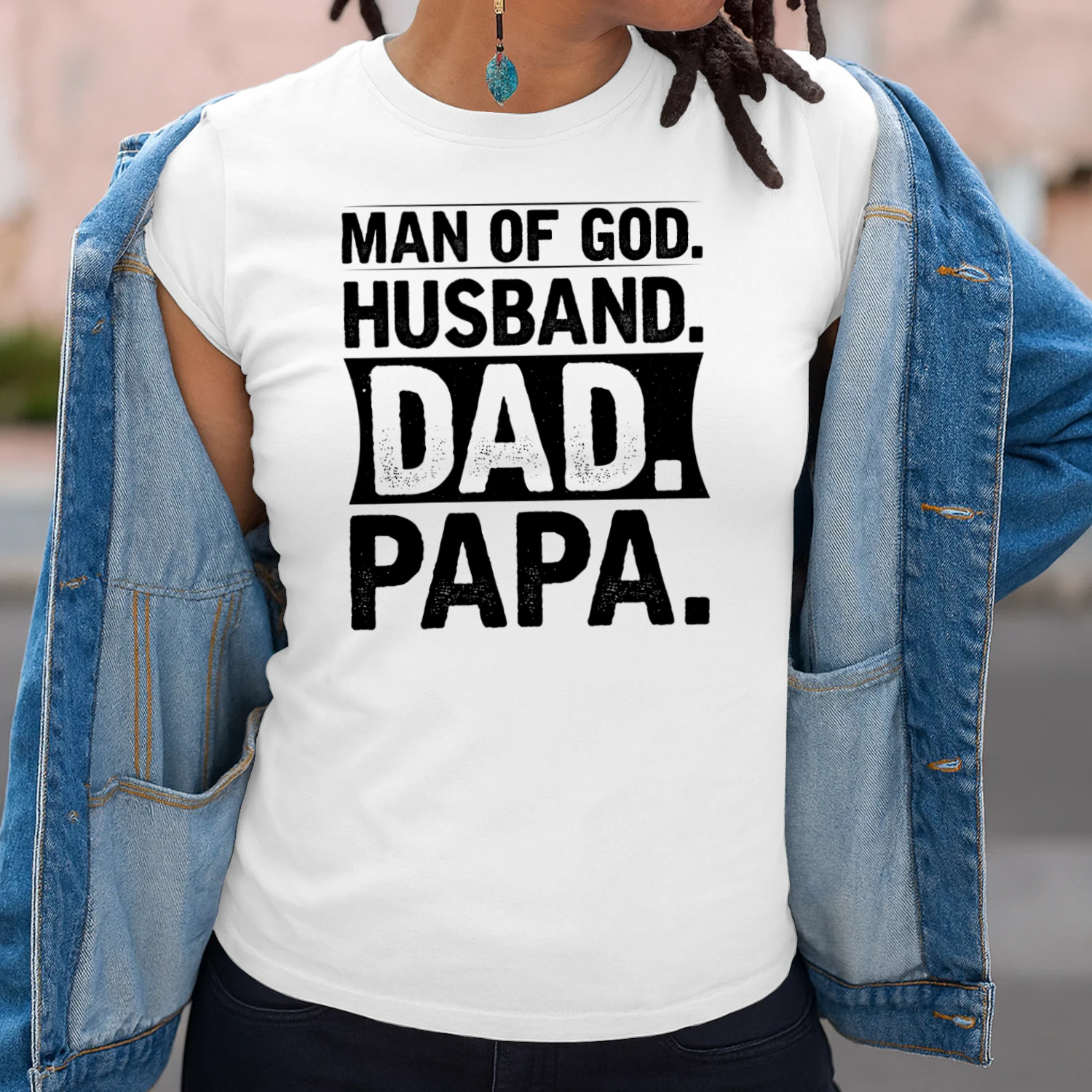 Christian Man of God Husband Dad Papa T-Shirt