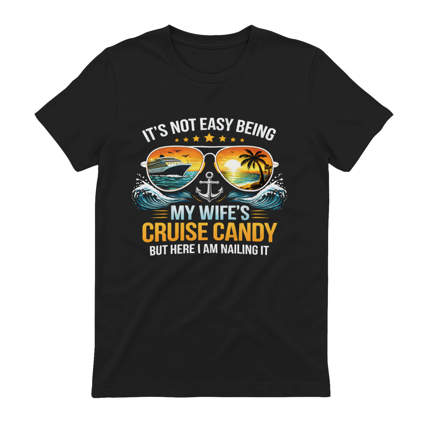 My Wife's Cruise Candy Funny Husband Vacation T-Shirt