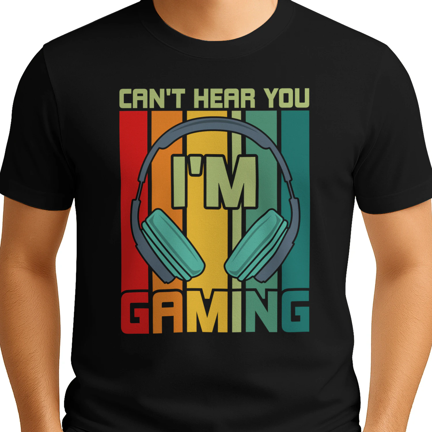 Can't Hear You I'm Gaming Retro Headset T-Shirt