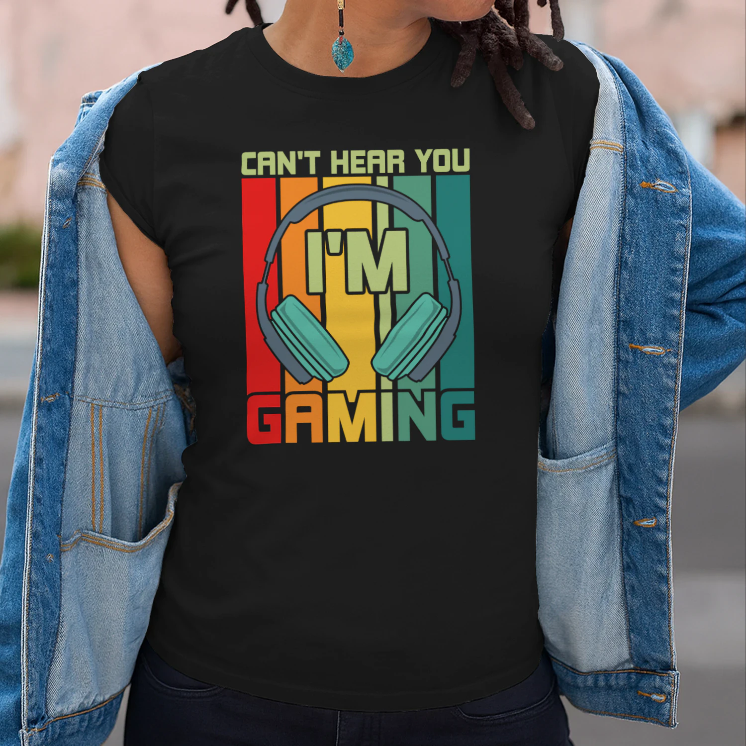 Can't Hear You I'm Gaming Retro Headset T-Shirt