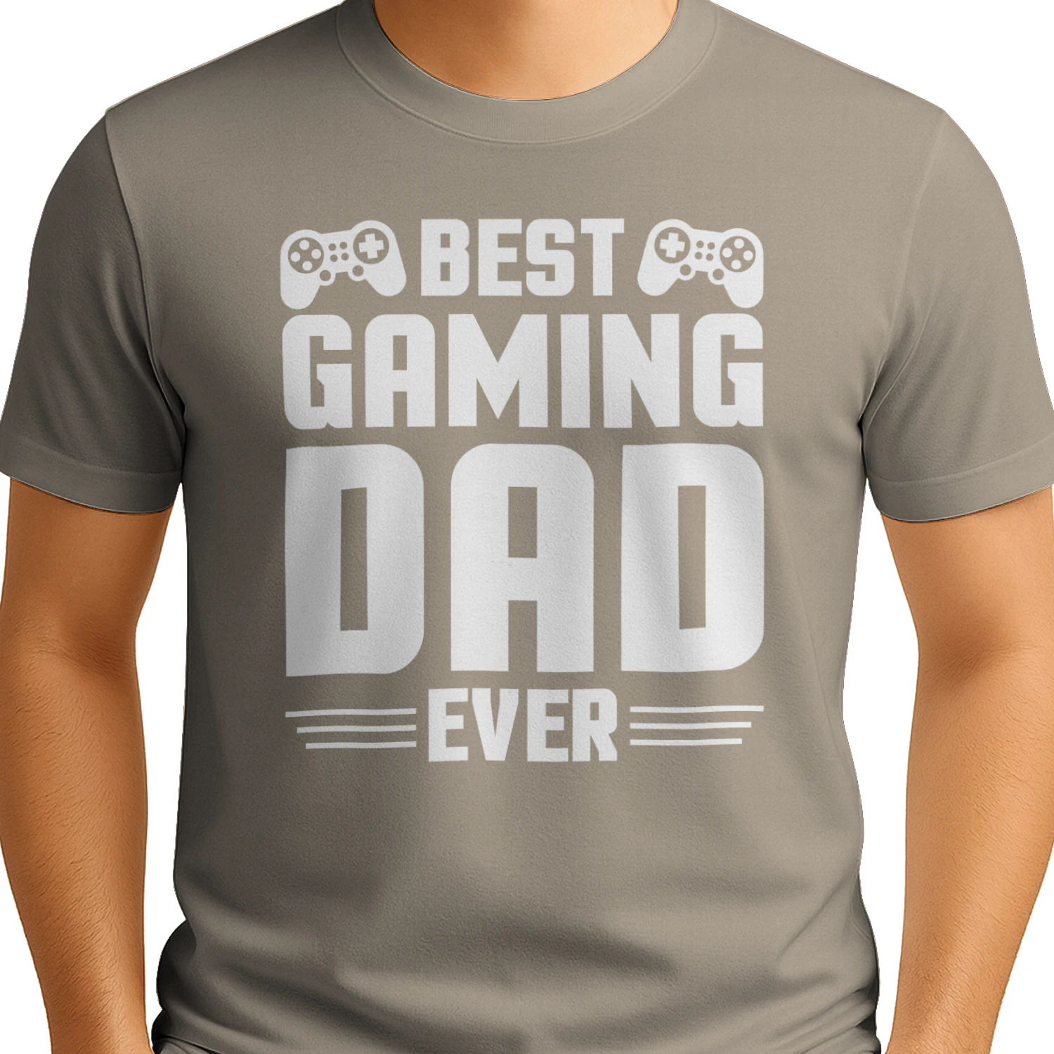 Best Gaming Dad Ever T-Shirt Design (2)