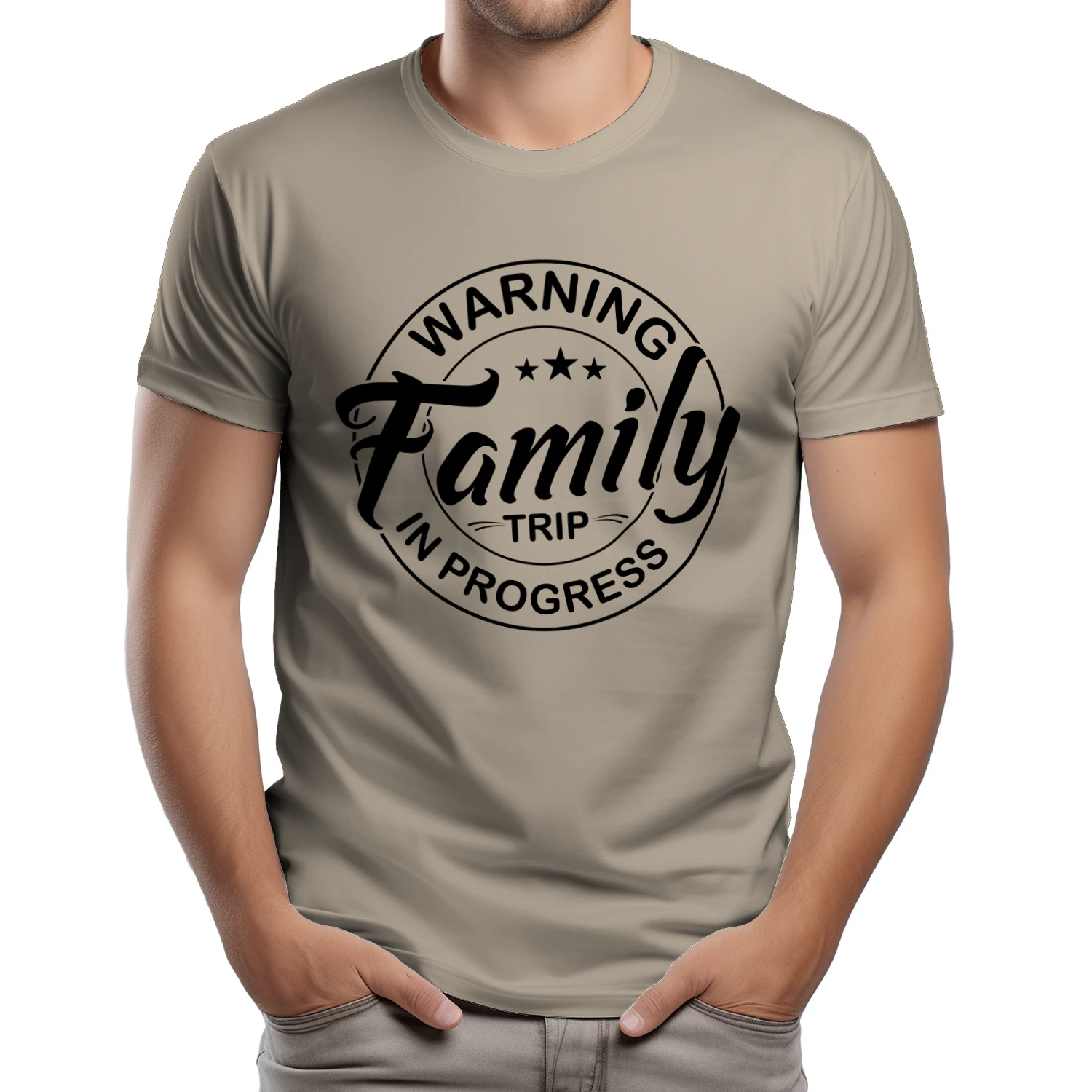 Warning Family Trip In Progress Graphic T-Shirt