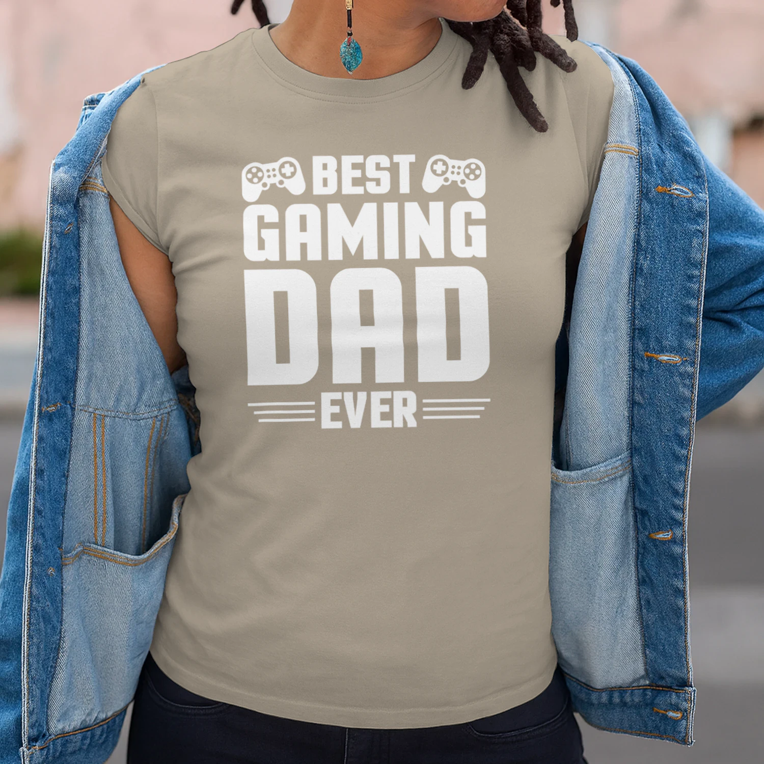 Best Gaming Dad Ever T-Shirt Design (2)