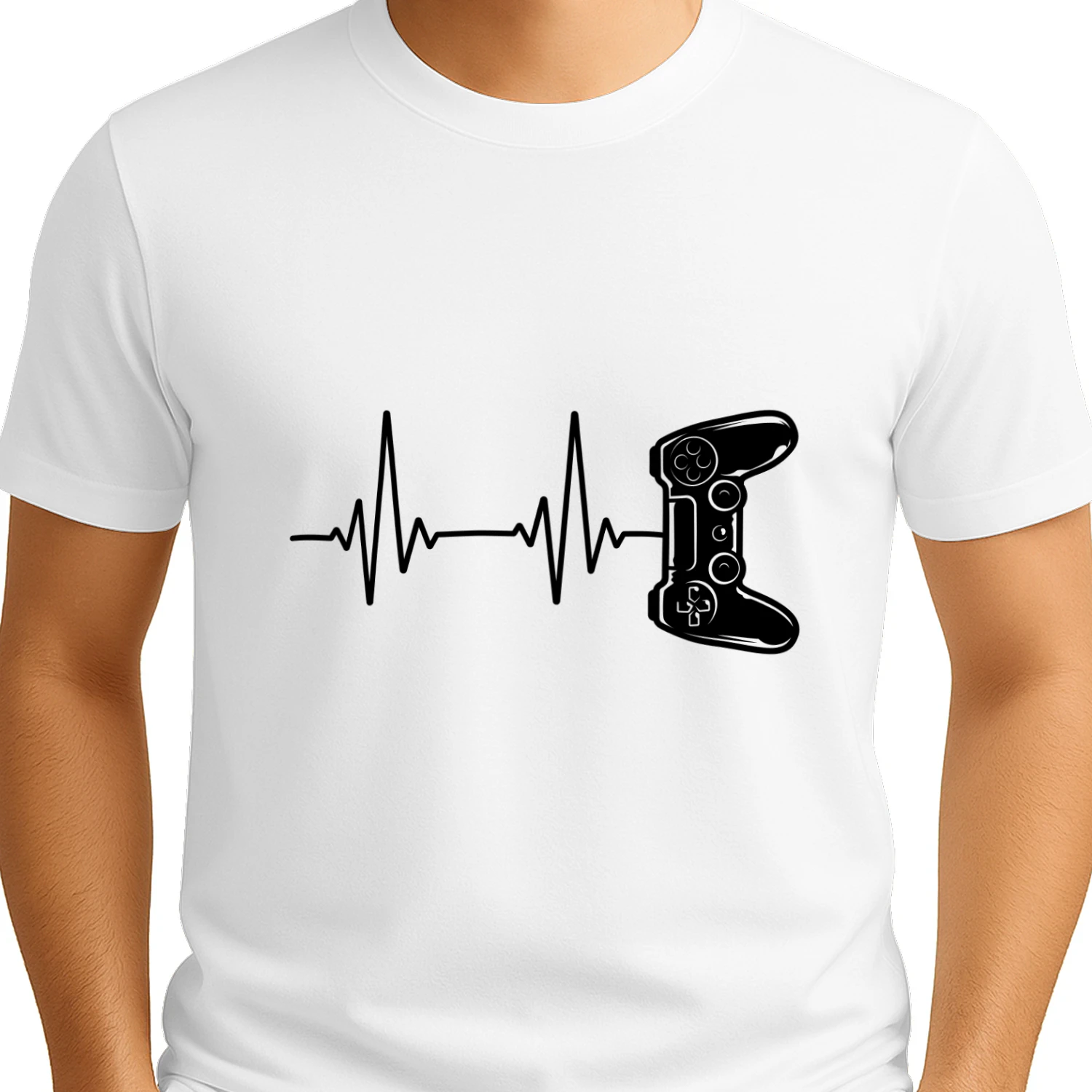 Gaming Controller Heartbeat Lifeline T-Shirt