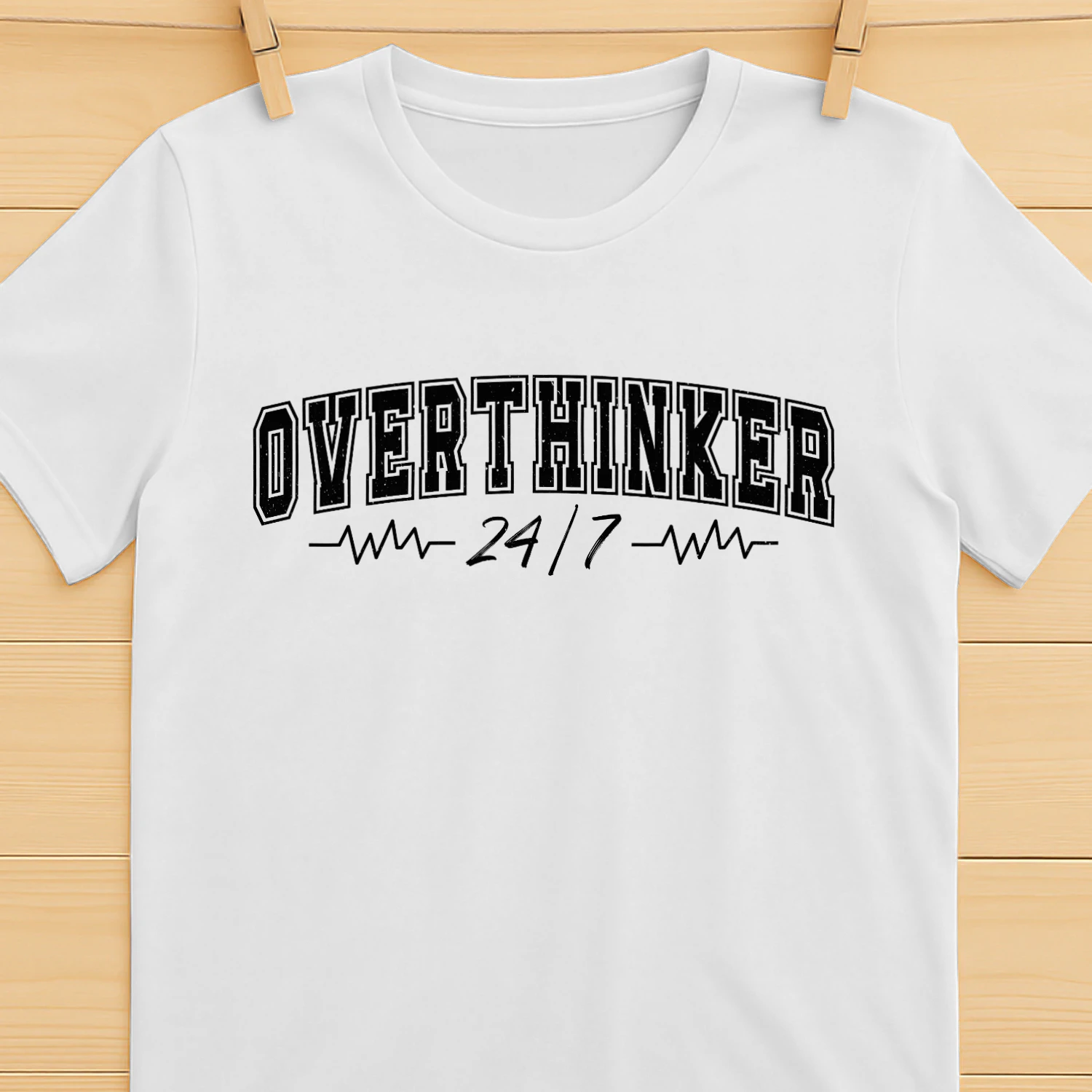 Overthinker 24/7 Funny Anxiety T-Shirt
