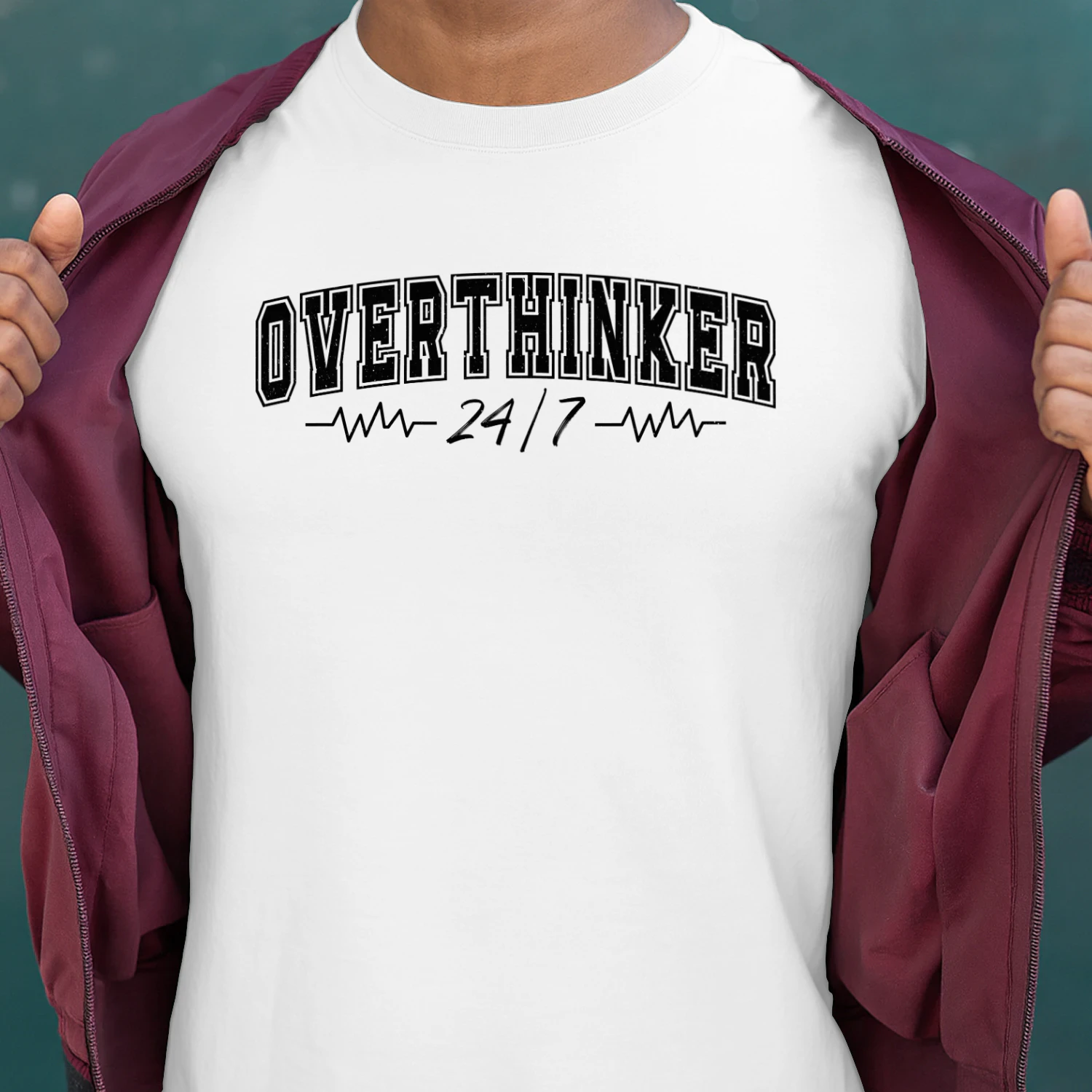 Overthinker 24/7 Funny Anxiety T-Shirt