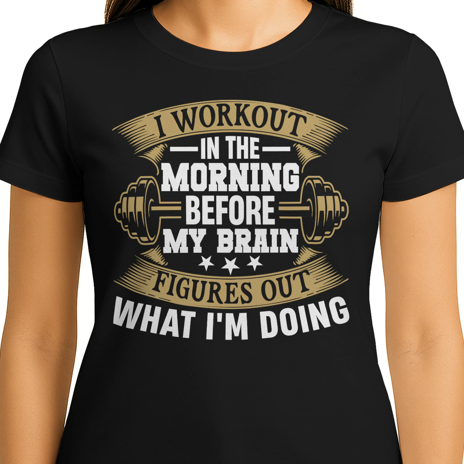 Morning Workout Before My Brain Wakes Up T-Shirt