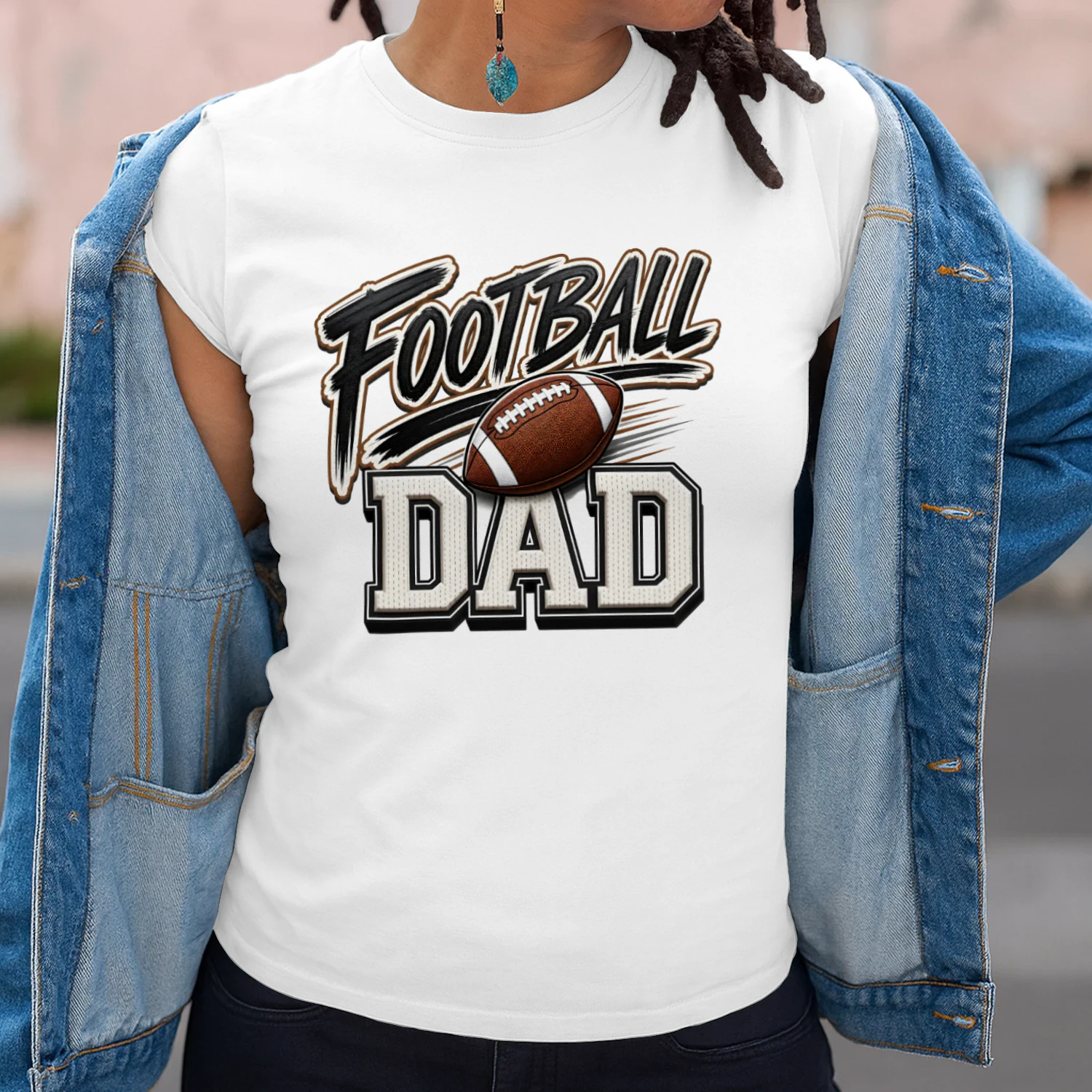 Football Dad Vintage Sports Fan T-Shirt