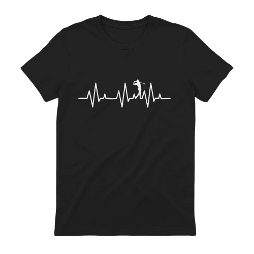 Golf Heartbeat Pulse Minimalist T-Shirt