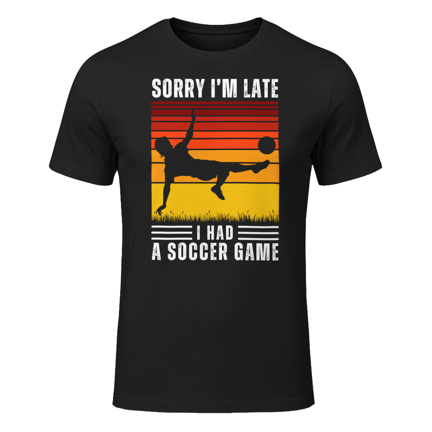 Vintage Soccer Player Silhouette T-Shirt – Soccer Humor Tee