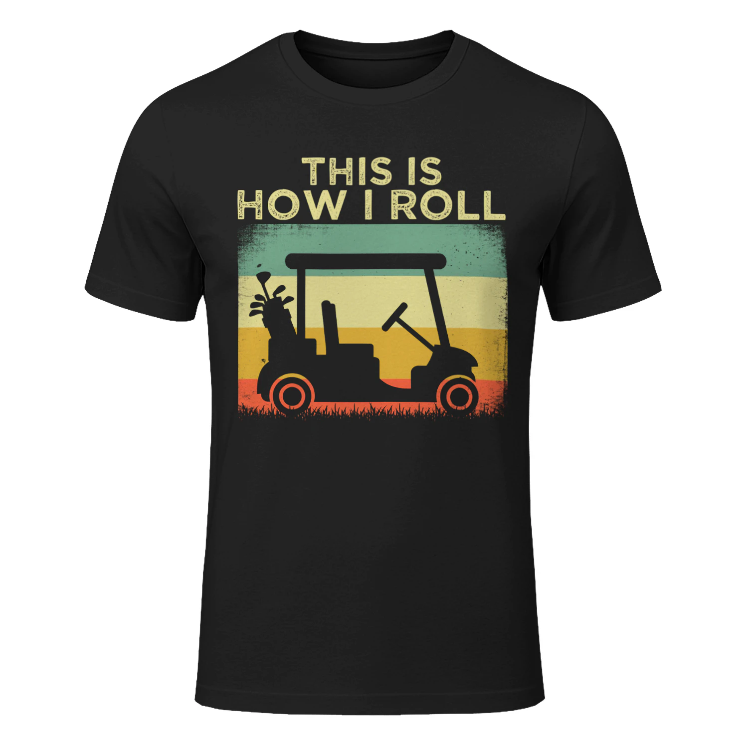 This Is How I Roll Funny Golf Cart Retro T-Shirt