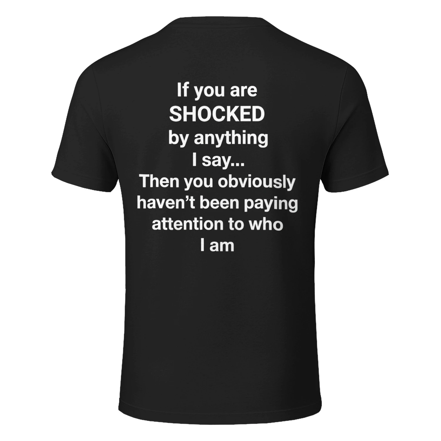 If You Are Shocked By Anything I Say Sarcastic Humor T-Shirt