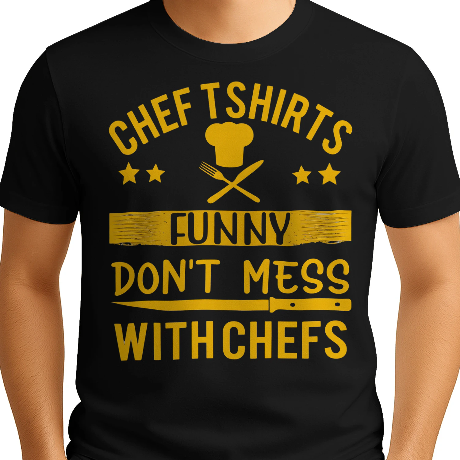 Don't Mess With Chefs Funny Cooking Kitchen Knife T-Shirt
