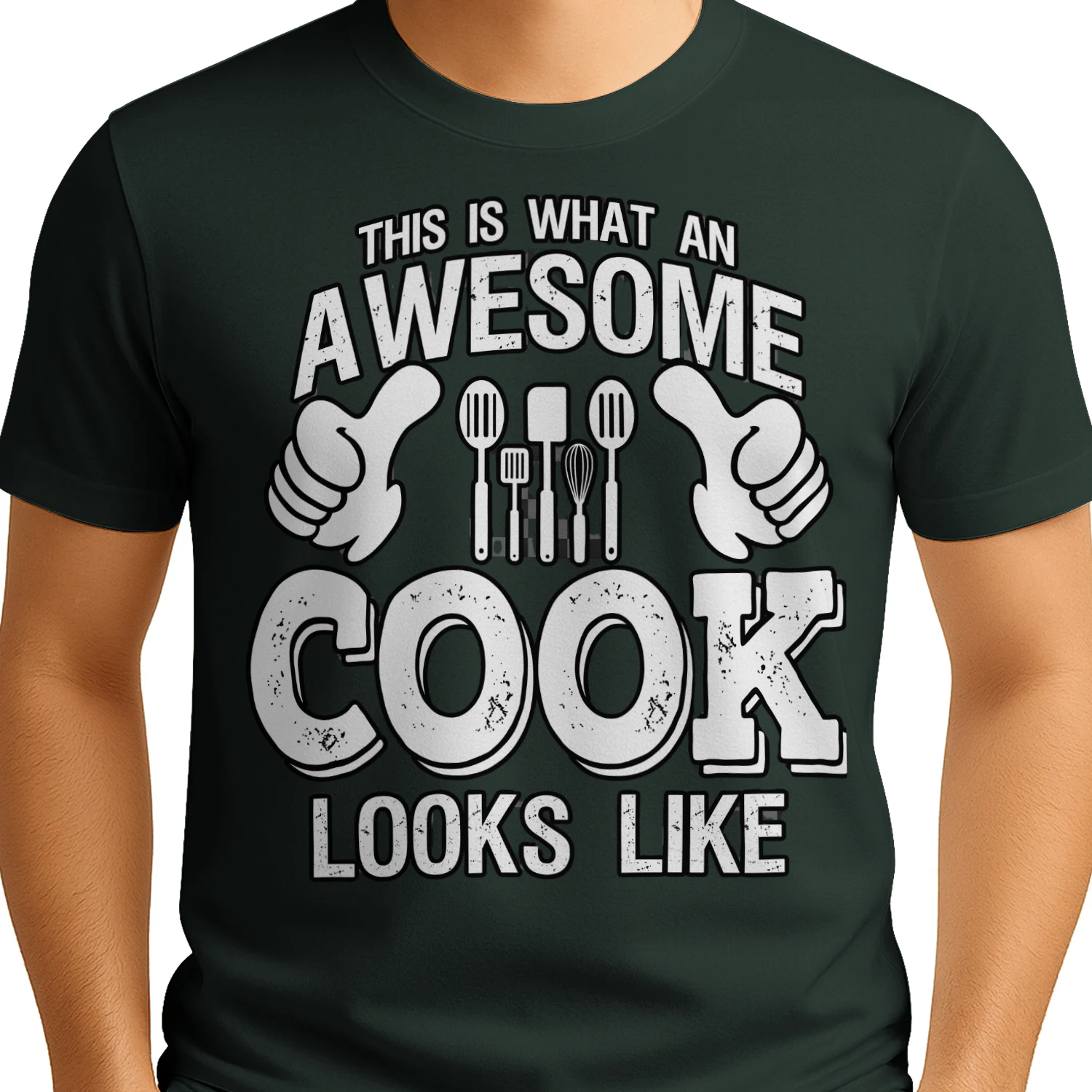 This Is What An Awesome Cook Looks Like Funny Chef T-Shirt