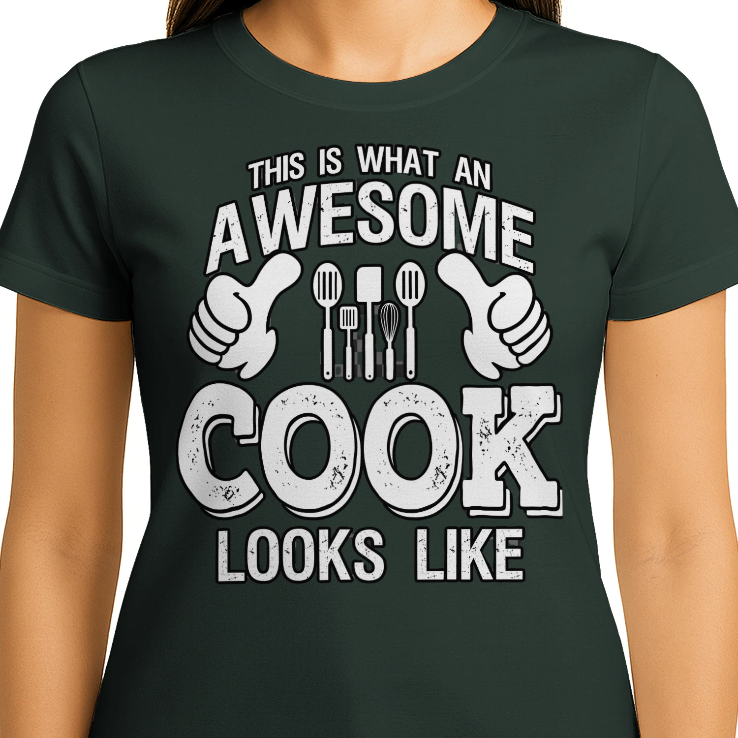 This Is What An Awesome Cook Looks Like Funny Chef T-Shirt