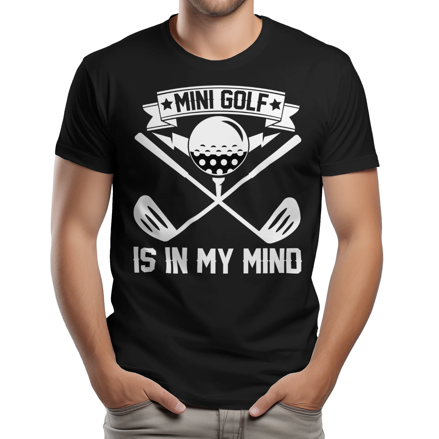 Mini Golf Is In My Mind Funny Putt-Putt T-Shirt