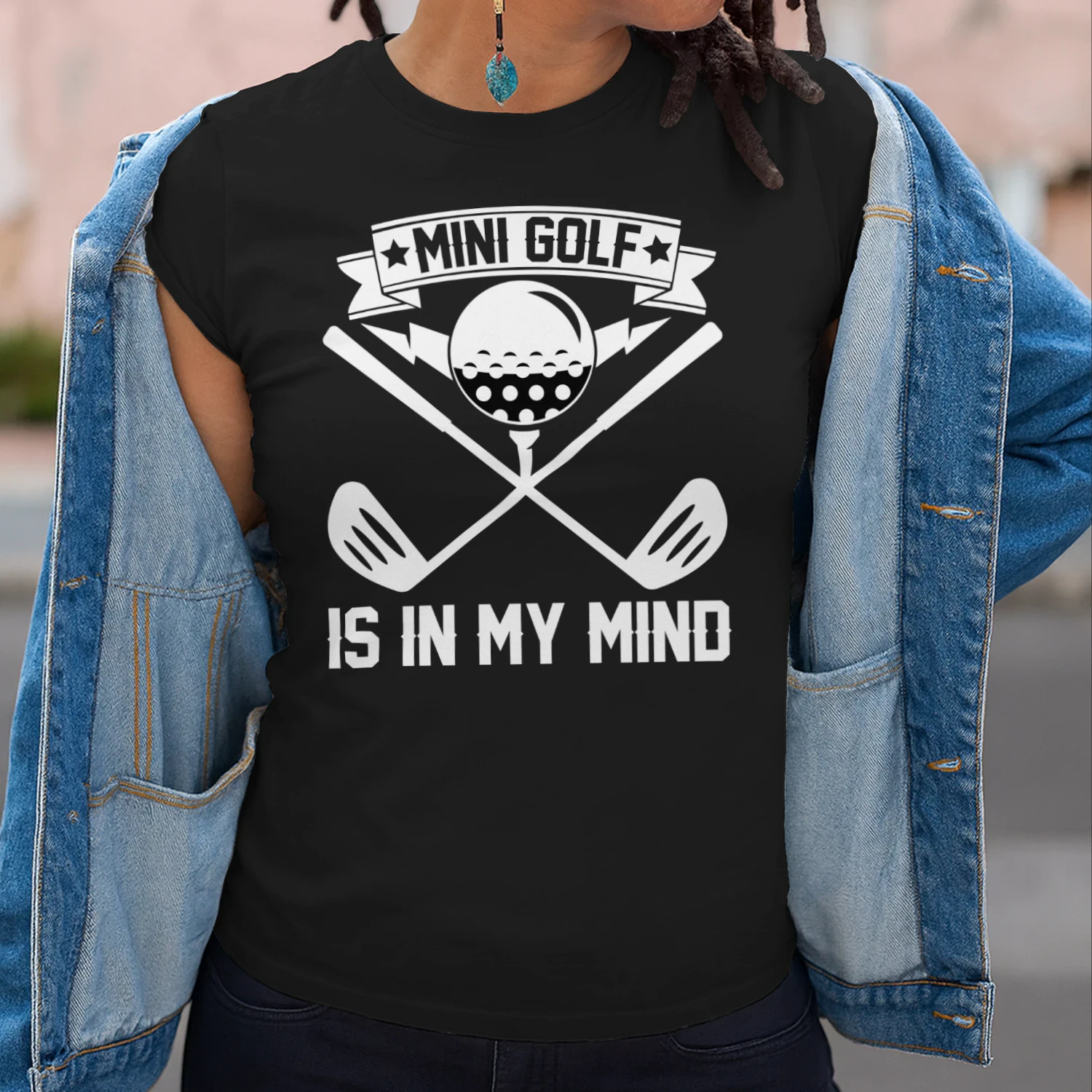 Mini Golf Is In My Mind Funny Putt-Putt T-Shirt
