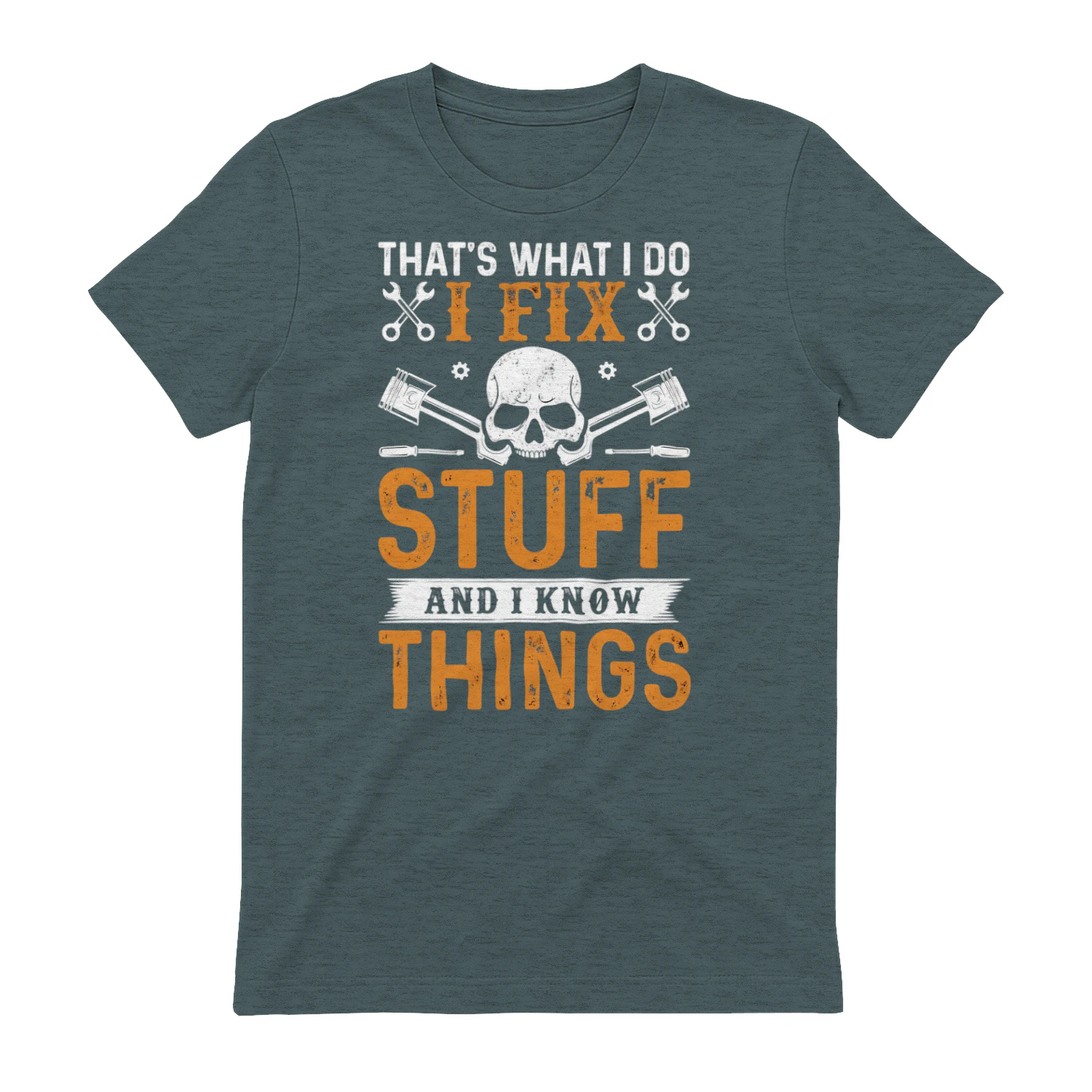 T-Shirt Mécanicien Humour That's What I Do I Fix Stuff Tête De Mort